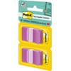 image:imagePostit Flags 50Dispenser 2 DispensersPack 1 in Wide Purple 680PU2 Pack of 2