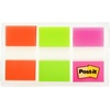 image:imagePostit Flags 60OntheGo Dispenser 1 DispenserPack 1 in Wide Orange Lime Pink 680OLP Pack of 204 x 28 Pack of 2