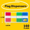 image:imagePostit Flags 80OnTheGo Dispenser 2 DispensersPack 1 in Wide Assorted Primary Colors 680RYGB2 Pack of 276 x 28