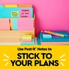 image:imagePostit Notes 3x3 in 6 Pads Americas 1 Favorite Sticky Notes Poptimistic Collection Bright Colors Magenta Pink Blue Green Clean Removal Recyclable 6306AN
