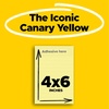 image:imagePostit Notes 4 in x 6 in 12 Pads Americas 1 Favorite Sticky Notes Canary Yellow Clean Removal Recyclable 660Canary Yellow