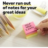 image:imagePostit Notes Cube 1 78 in x 1 78 in 3 Sticky Notes Pad 400 Sheets Assorted Bright Colors19 x 19 Pack of 8