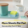 image:imagePostit Notes Cube 1 78 in x 1 78 in 3 Sticky Notes Pad 400 Sheets Assorted Bright Colors19 x 19 Pack of 8