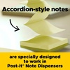 image:imagePostit Popup Notes 3x3 in 6 Pads Americas 1 Favorite Sticky Notes Canary Yellow Clean Removal Recyclable R335 Pack of 2