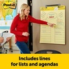 image:imagePostit Super Sticky Easel Pad 25 in x 30 in Sheets Yellow Paper with Lines 30 SheetsPad 2 PadsPack Great for Virtual Teachers and Students 561 amp Super Sticky Wall Easel Mounting SystemPad  Super Sticky Wall Easel Mounting System