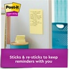 image:imagePostit Super Sticky Lined Notes 3 Sticky Note Pads 4 x 6 in School Supplies Office Products Sticky Notes for Vertical Surfaces Monitors Walls and Windows Canary Yellow14 x 4