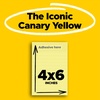 image:imagePostit Super Sticky Lined Notes 3 Sticky Note Pads 4 x 6 in School Supplies Office Products Sticky Notes for Vertical Surfaces Monitors Walls and Windows Canary Yellow14 x 4
