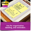 image:imagePostit Super Sticky Lined Notes 3 Sticky Note Pads 4 x 6 in School Supplies Office Products Sticky Notes for Vertical Surfaces Monitors Walls and Windows Canary Yellow14 x 4