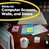 image:imagePostit Super Sticky Notes 24 Sticky Note Pads 3 x 3 in School Supplies and Office Products Ideal for Textbooks Notebooks Walls and Vertical Surfaces Playful Primaries Collection3 x 3