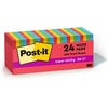 image:imagePostit Super Sticky Notes 24 Sticky Note Pads 3 x 3 in School Supplies and Office Products Ideal for Textbooks Notebooks Walls and Vertical Surfaces Playful Primaries Collection74 x 32 Pack of 8