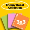 image:imagePostit Super Sticky Notes 3 Sticky Note Pads 3 x 3 in School Supplies Office Products Sticky Notes for Vertical Surfaces Monitors Walls and Windows Energy Boost Collection Pack of 2