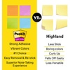 image:imagePostit Super Sticky Notes 3 Sticky Note Pads 3 x 3 in School Supplies Office Products Sticky Notes for Vertical Surfaces Monitors Walls and Windows Energy Boost Collection Pack of 2