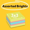 image:imagePostit Super Sticky Notes 3 in x 3 in 1 Cube 2X the Sticking Power Bright Colors Recyclable 2027SSGFA Pack of 23 x 3