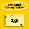 image:imagePostit Super Sticky Notes 3 in x 5 in amp 3 in x 3 in 12 Pads amp 18 Pads Canary Yellow 2X The Sticking Power Recyclable12 Super Sticky Pads