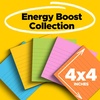 image:imagePostit Super Sticky Notes 4 in x 4 in 6 Pads amp Super Sticky Notes 4x6 in 5 PadsPack 90 SheetsPad Amazon Exclusive Bright Color Collection Aqua SplashSticky Notes  Super Sticky Notes