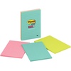 image:imagePostit Super Sticky Notes 4x6 in Supernova Neons Collection Lined 3 PadsPack 46453SSAN Pack of 2Aqua Splash  Acid Lime  Tropical Pink