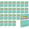 image:imagePostit Super Sticky Notes 4x6 in Supernova Neons Collection Lined 3 PadsPack 46453SSAN Pack of 2Aqua Splash  Acid Lime  Tropical Pink