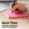 image:imagePostit Super Sticky Notes Assorted Bright Colors 3x3 in 15 PadsPack 45 SheetsPad 2X The Sticking Power Recyclable Apple Pack32 x 31