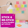 image:imagePostit Super Sticky Notes Assorted Bright Colors 3x3 in 15 PadsPack 45 SheetsPad 2X The Sticking Power Recyclable Apple Pack32 x 31