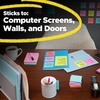 image:imagePostit Super Sticky Notes Assorted Bright Colors 3x3 in 15 PadsPack 45 SheetsPad 2X The Sticking Power Recyclable Apple Pack32 x 31