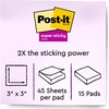 image:imagePostit Super Sticky Notes Limited Edition Color Collection  Postit Greener Notes Sweet Sprinkles Collection3x3 inches  4x6 inches