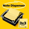 image:imagePostit Super Sticky Popup Notes 3 in x 3 in 12 Pads 2X The Sticking Power Canary Yellow Recyclable R33012SSC amp Popup Notes Dispenser 3 in x 3 in Black Base Clear Top DS330BKSuper Sticky PopUp  Popup Notes Dispenser