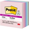 image:imagePostit Super Sticky Recycled Notes 3 x 3 in 5 Pads 2X The Sticking Power Wanderlust Collection Pastel Colors 30 Recycled Paper 6545SSNRP