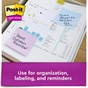image:imagePostit Super Sticky Recycled Notes 3x3 in 24 Pads 2X The Sticking Power Bali Collection Pastel Colors Lavender Apricot Blue Pink Mint 30 Recycled Paper 65424NHCP3 x 3