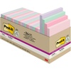 image:imagePostit Super Sticky Recycled Notes 3x3 in 24 Pads 2X The Sticking Power Bali Collection Pastel Colors Lavender Apricot Blue Pink Mint 30 Recycled Paper 65424NHCP3 x 3