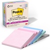 image:imagePostit 100 Recycled Paper Super Sticky Notes 4 in x 4 in 6 Pads 70 Sheets per Pad Wanderlust Pastels Back to School Supplies and Office ProductsWanderlust Pastels