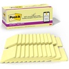 image:imagePostit 100 Recycled Paper Super Sticky Notes Canary Yellow 3 in x 3 in 24 Sticky Note Pads 70 Sheets per Pad School Supplies and Office Products