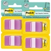 image:imagePostit Flags 50Dispenser 2 DispensersPack 1 in Wide Purple 680PU2 Pack of 2
