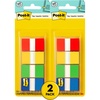 image:imagePostit Flags 80OnTheGo Dispenser 2 DispensersPack 1 in Wide Assorted Primary Colors 680RYGB2 Pack of 276 x 28 Pack of 2