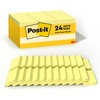 image:imagePostit Notes 138 x 1 78 in 24 Sticky Notes Pads 100 Sheets per Pad Canary Yellow The Original Postit Note School Supplies and Oce Products1 38 x 1 78