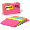 image:imagePostit Notes 3 in x 5 in 5 Pads America 1 Favorite Sticky Notes Cape Town Collection Bright Colors Magenta Pink Blue Green Clean Removal Recyclable 6555PK