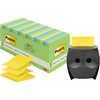 image:imagePostit Owl Note Dispenser Gift Pack Includes 18 Pack Postit 3 in X 3In Super Sticky Dispenser Popup Notes in Alternating ColorsFloral Fantasy CollectionOwl Dispenser  18 Pads