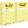 image:imagePostit Popup Notes 4x6 in 5 Pads Americas 1 Favorite Sticky Notes Canary Yellow Clean Removal Recyclable 6605PK Pack of 249 x 61 Pack of 2