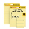 image:imagePostit Super Sticky Easel Pad 25 in x 30 in Sheets Yellow Paper with Lines 30 SheetsPad 2 PadsPack Great for Virtual Teachers and Students 561