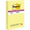 image:imagePostit Super Sticky Lined Notes 3 Sticky Note Pads 4 x 6 in School Supplies Office Products Sticky Notes for Vertical Surfaces Monitors Walls and Windows Canary Yellow14 x 4
