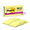 image:imagePostit Super Sticky Notes 10 Sticky Note Pads 3 x 3 in School Supplies Office Products Sticky Notes for Vertical Surfaces Monitors Walls and Windows Canary Yellow19 x 6
