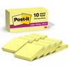 image:imagePostit Super Sticky Notes 2 in x 2 in 10 Pads 2X Sticking Power Canary Yellow Recyclable 62210SSCY19 x 4