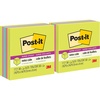 image:imagePostit Super Sticky Notes 3 in x 3 in 1 Cube 2X the Sticking Power Bright Colors Recyclable 2027SSGFA Pack of 23 x 3 Pack of 2