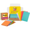 image:imagePostit Super Sticky Notes 4 in x 4 in 6 Pads amp Super Sticky Notes 4x6 in 5 PadsPack 90 SheetsPad Amazon Exclusive Bright Color Collection Aqua SplashSticky Notes  Super Sticky Notes