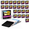 image:imagePostit Super Sticky Notes 5 Note Pads 3x3 in 2X the Sticking Power School Supplies and Office Products Sticky Notes for Vertical Surfaces Monitors Walls and Windows Simply SereneSimply Serene  24 Pack