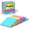 image:imagePostit Super Sticky Notes 6 Lined Sticky Note Pads 4 x 4 in Back to School Supplies Office Products 2X the Sticking Power Supernova Neons Collection4 x 4 Pack of 12