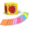 image:imagePostit Super Sticky Notes Assorted Bright Colors 3x3 in 15 PadsPack 45 SheetsPad 2X The Sticking Power Recyclable Apple Pack32 x 31
