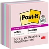 image:imagePostit Super Sticky Recycled Notes 3 x 3 in 5 Pads 2X The Sticking Power Wanderlust Collection Pastel Colors 30 Recycled Paper 6545SSNRP