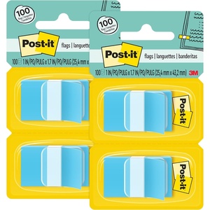 image:imagePostit Flags 50Dispenser 2 DispensersPack 1 in Wide Bright Blue 680BE2 Pack of 2