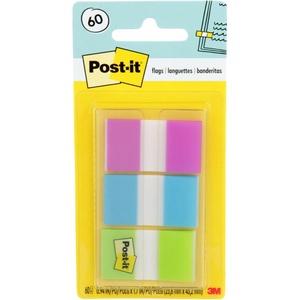 image:imagePostit Flags 60OnTheGo Dispenser 1 DispenserPack 1 in Wide Purple Blue Green 680PBG Pack of 2Multicolor