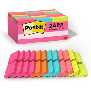 image:imagePostit Mini Notes 1 38 in x 1 78 in 24 Sticky Notes Pads 100 Sheets per Pad Poptimistic Collection School Supplies and Oce Products The Original Postit NoteNotes